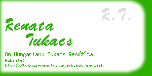 renata tukacs business card